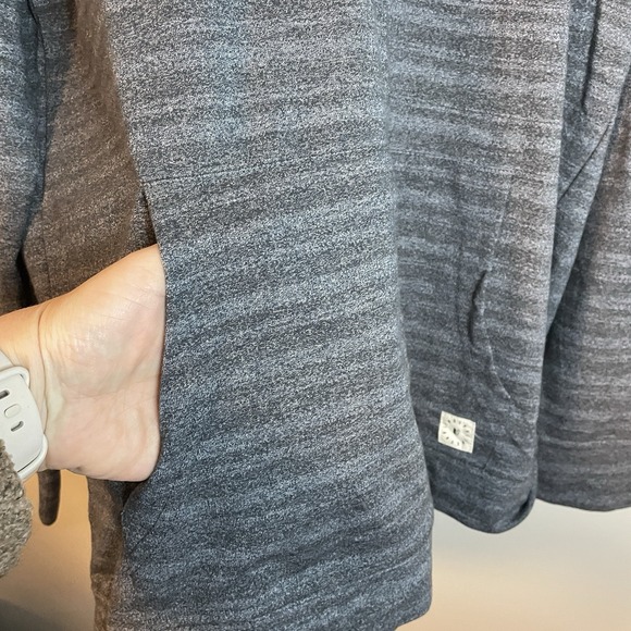 Linksoul Shirt Mens Large Grey Reverse Ink Dye Pullover Hoodie - Picture 3 of 6